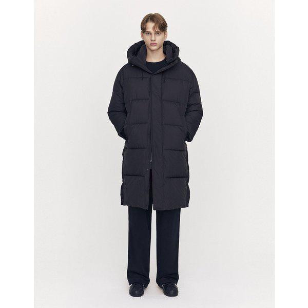 NEWメンズフード付きロングダウンパッド入りパッファージャケット01075927