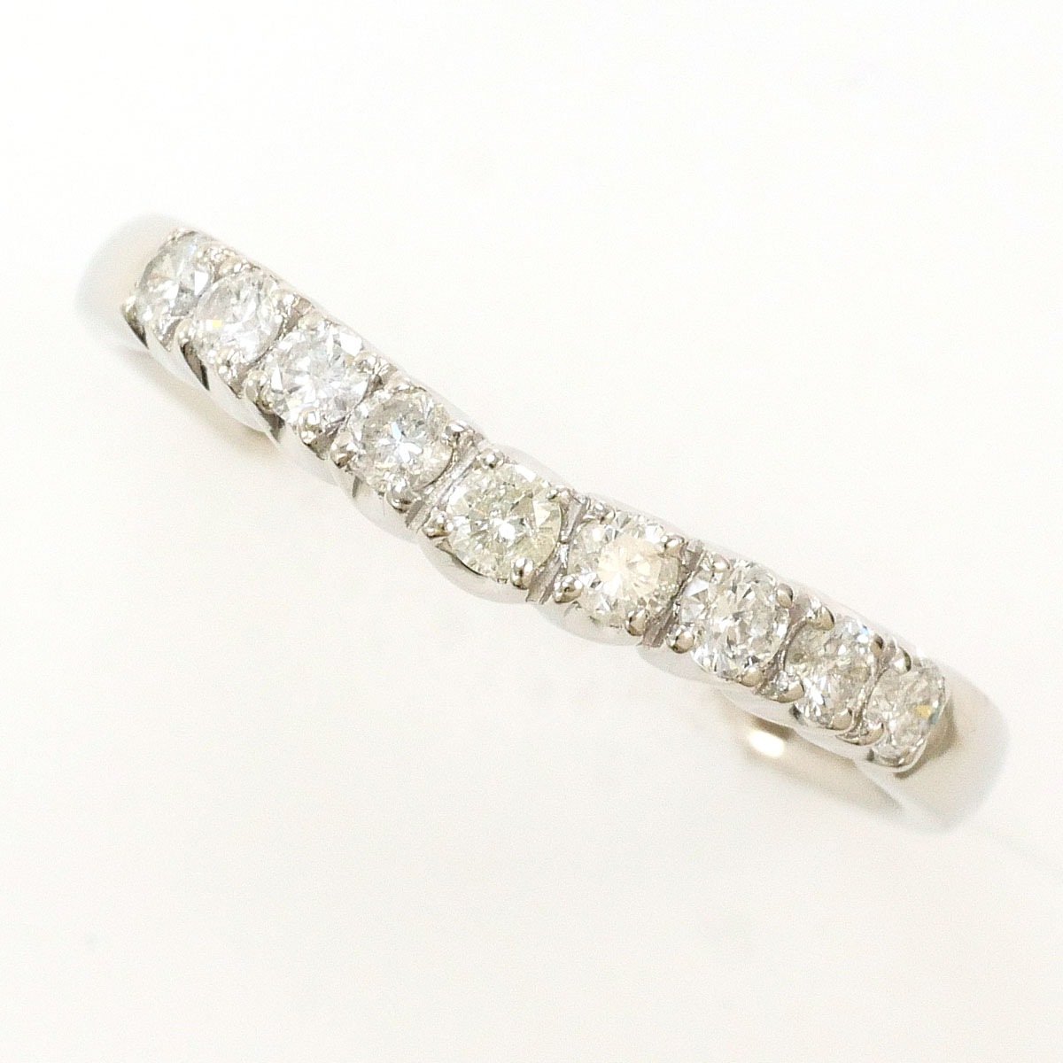 PT900 プラチナ リング・指輪 11.5号 ダイヤモンド 0.30ct 総重量約2.4g 中古