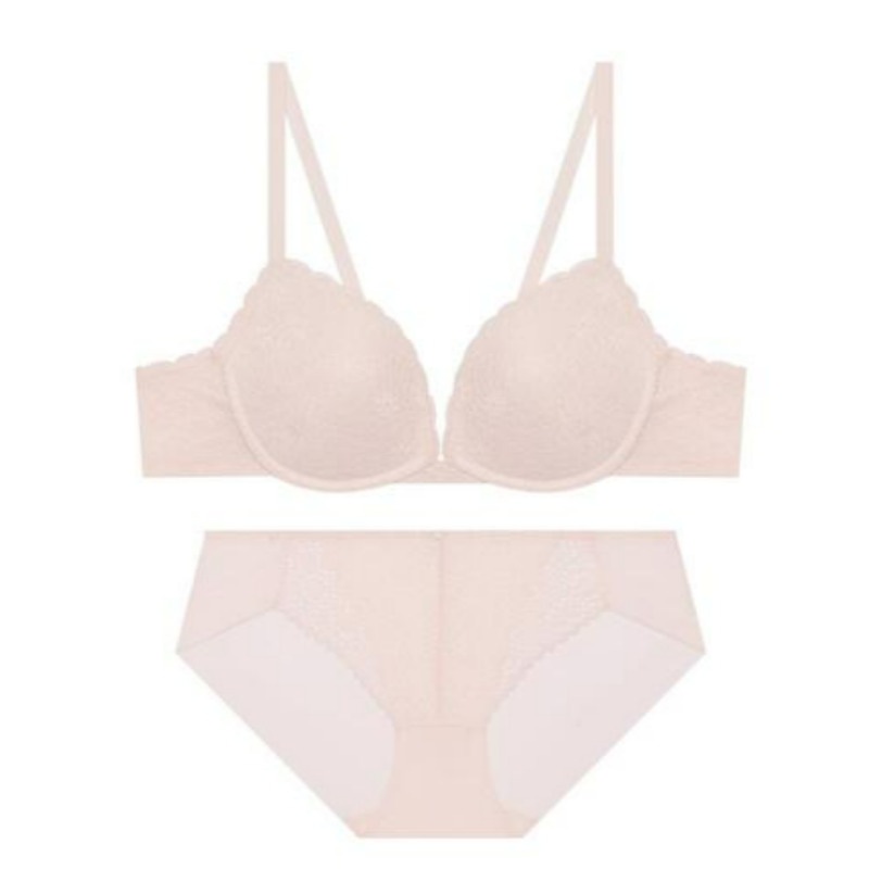 テンダー レース ノーワイヤ ブラ パンツ セット - スキン 80B 100