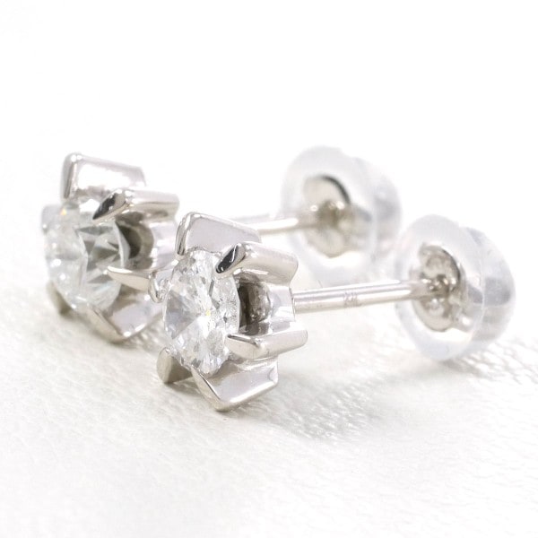PT ピアス ダイヤ 0.25 ×2 鑑定書 総重量約1.3g ジュエリー 中古