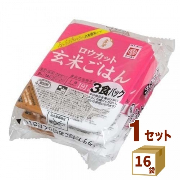 東洋ライス 金芽 ロウカット 玄米ごはん 150g 3食 16袋 食品 玄米 ロウカット 食品添加物不使用