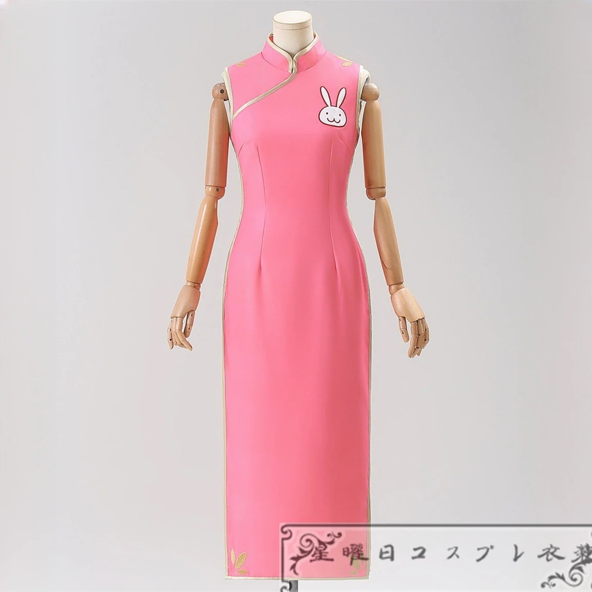 銀魂 神楽 チャイナドレス ウサギ柄 コスプレ衣装 コスチューム品質良い 店舗お勧め