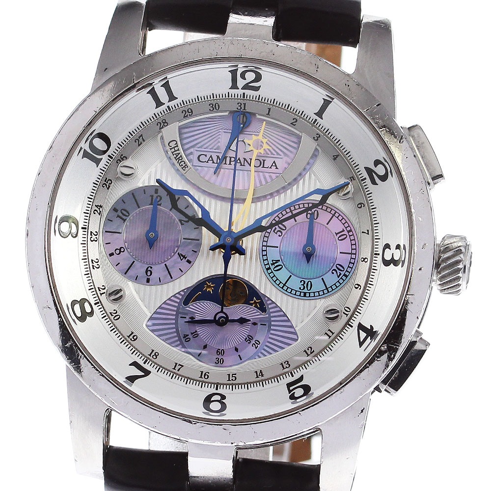シチズン CITIZEN CTY57-1071/9800-T010059TA カンパノラ エコドライブ クロノグラフ ソーラー メンズ 箱付き_813938【中古】