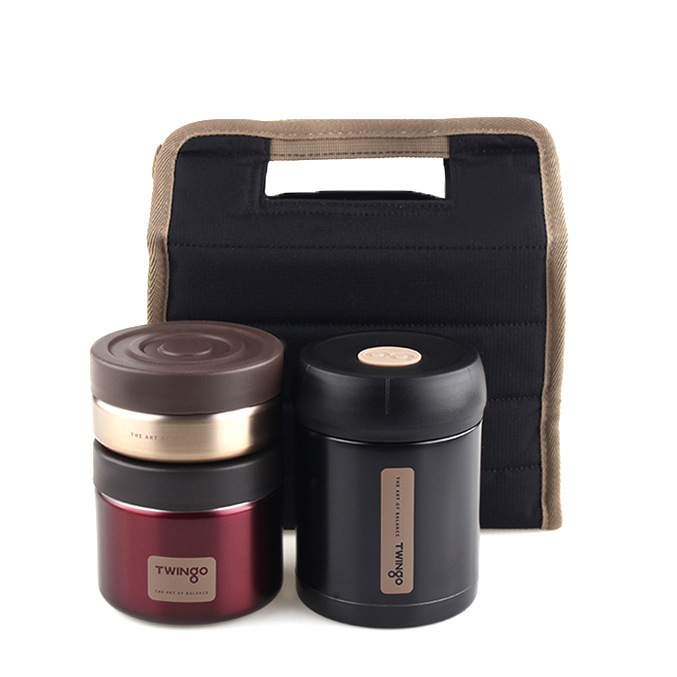 ツインゴルコクラシック保温竹トン弁当セット1.08L