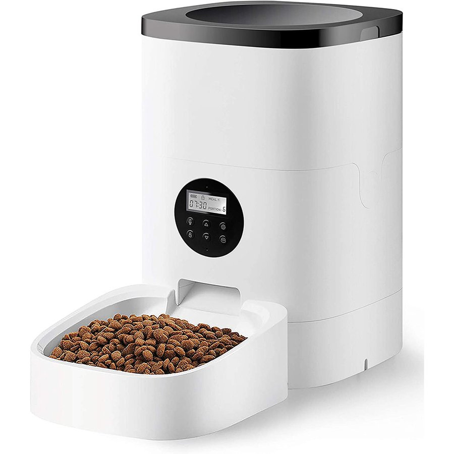 自動給餌器 猫 中小型犬用 自動餌やり器 4L大容量 手動給餌可 録音可 タイマー式 定時定量 1日