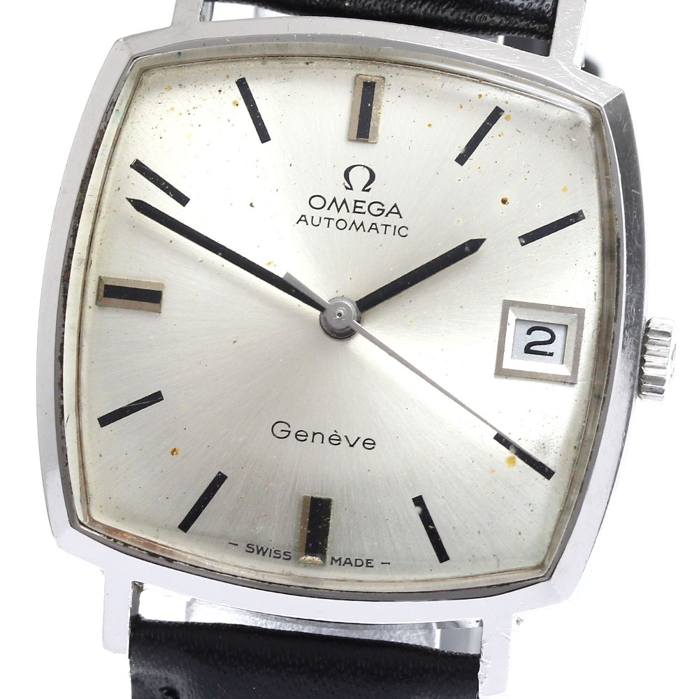 オメガ OMEGA 162.010 ジュネーブ デイト スクエア Cal.565 自動巻き メンズ _901290【中古】