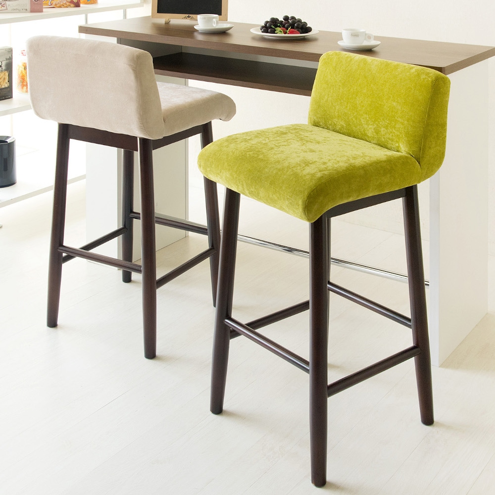 バーチェア カウンターチェア おしゃれ 北欧 木製 緑 アンティーク 飲食店 バー 足置き