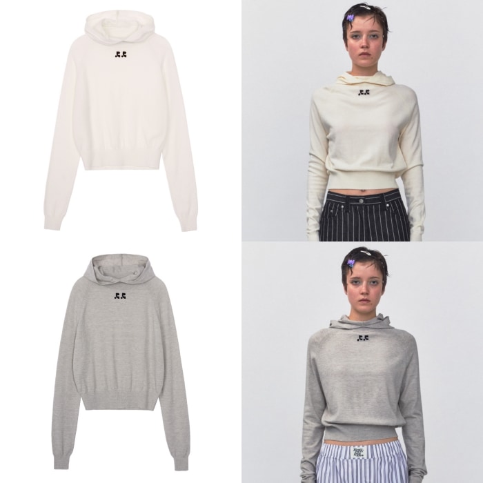 【REST & RECREATION】 RR KNIT HOODIE : 2COLORS