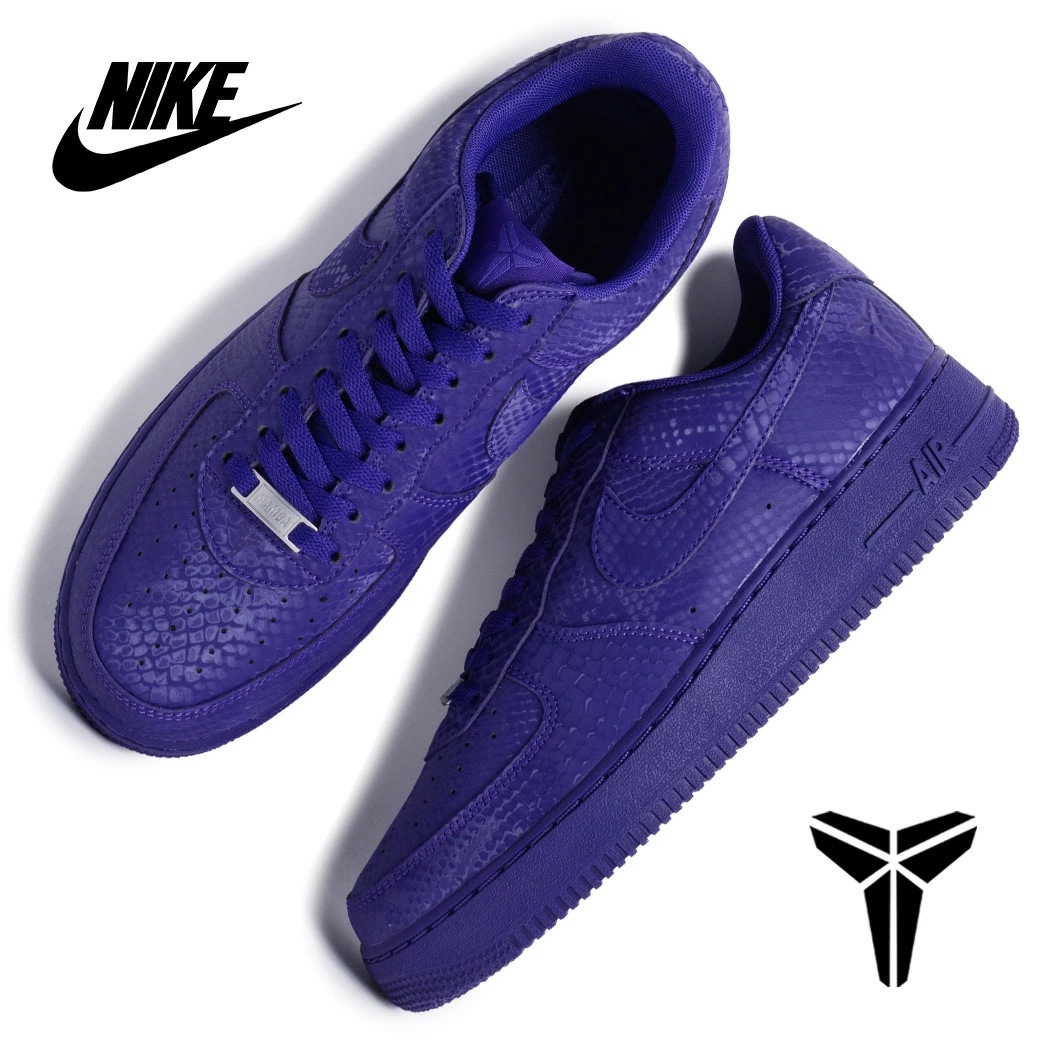 Kobe Bryant × NIKE ナイキ エアフォース 1 ロー × コービー・ブライアント スニーカー AIR FORCE 1 LOW COURT PURPLE ( AF1 パープル 紫 コラボ