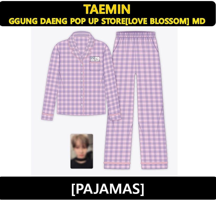 【TAEMIN】(SHINee) - (PAJAMAS) GGUNG DAENG POP UP STORE[LOVE BLOSSOM] 公式MD_2