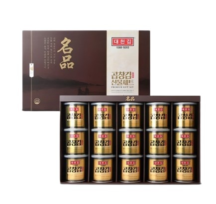 名作海苔ギフトセット 二度焼いたホルモン海苔 30g×15缶（450g） TWICEナヨンが愛した海苔