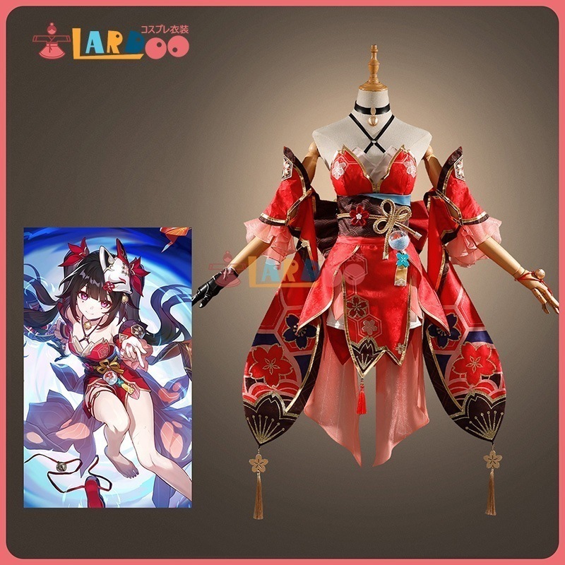 崩壊スターレイル HonkaiStarRail 花火-Sparkle 仮面付き コスチューム コスプレ衣装ウイッグ靴819