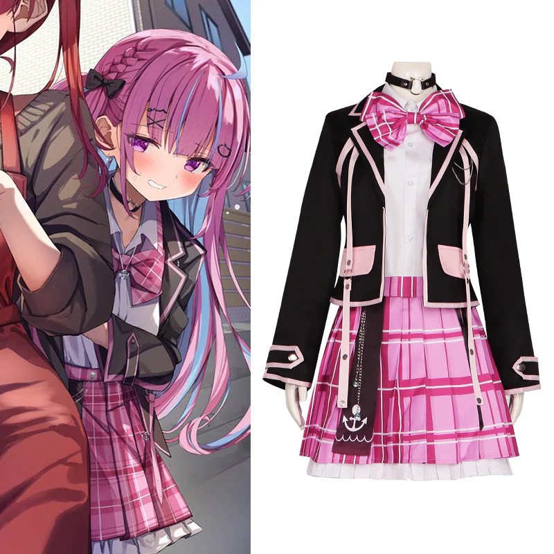 バーチャルアンカーvtuber 湊あくあ の同コス制服 キャンパスカレッジ制服 ロリータj制服 学生服