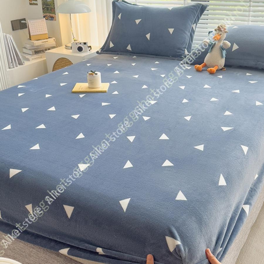 汗取りボックスシーツ 敷き毛布 冬用寝具 フランネル 軽量 360℃全周付き パッドシーツ ダブル シングル 綿 綿パイル 寝汗吸収 ボックスシーツ 春夏秋冬