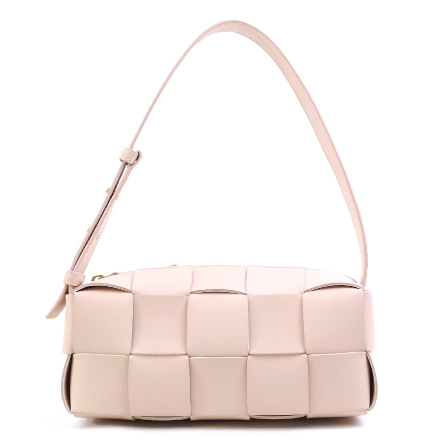 ボッテガヴェネタ BOTTEGAVENETA ハンドバッグ スモール ブリックカセット レザー ライトピンク レディース h32021k