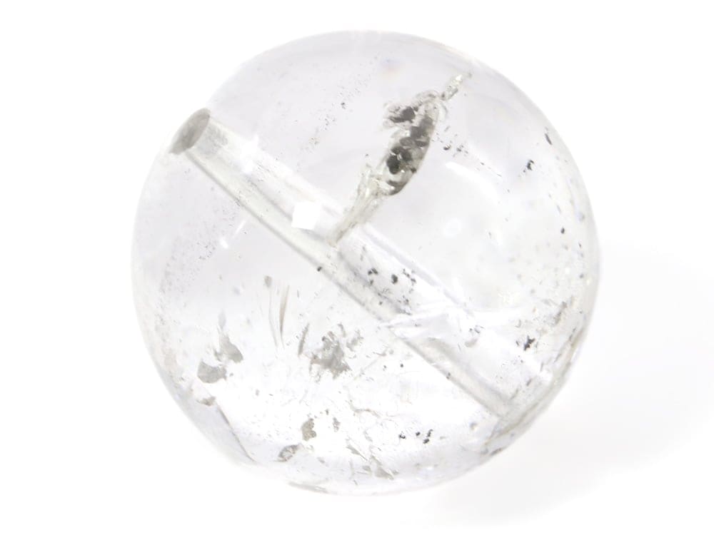 「1点もの 現品」 ヒマラヤ水晶 ブラックエレスチャル 15mm パワーストーン バラ売り 天然石 パワーストーン ばら売り ビーズ 穴あき 1玉売り アクセサリー パーツ ハン zz000168-m