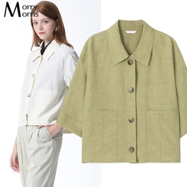 LEOT プレミアム リネン ストリング ヘム ジャケット