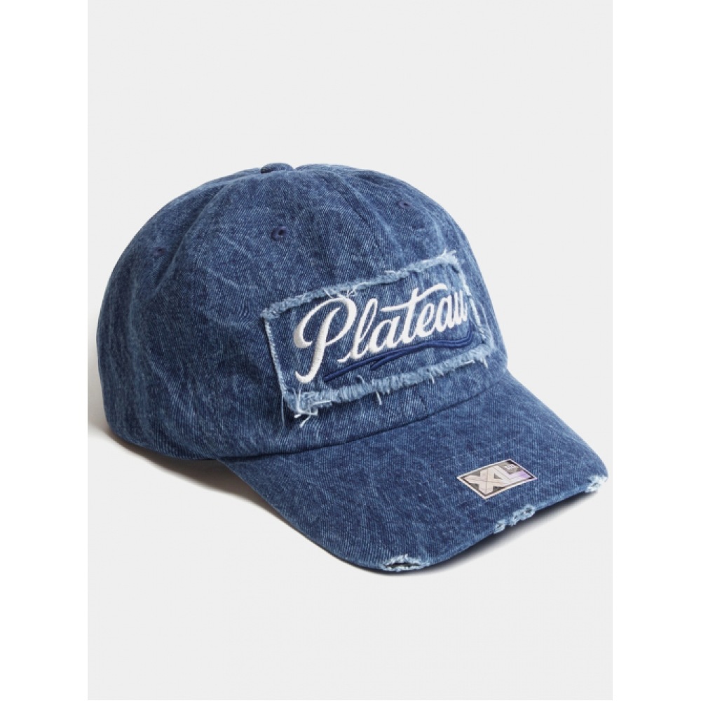 プラトービッグサイズウォッシングボールキャップ XL PLT デニムキャップブルー