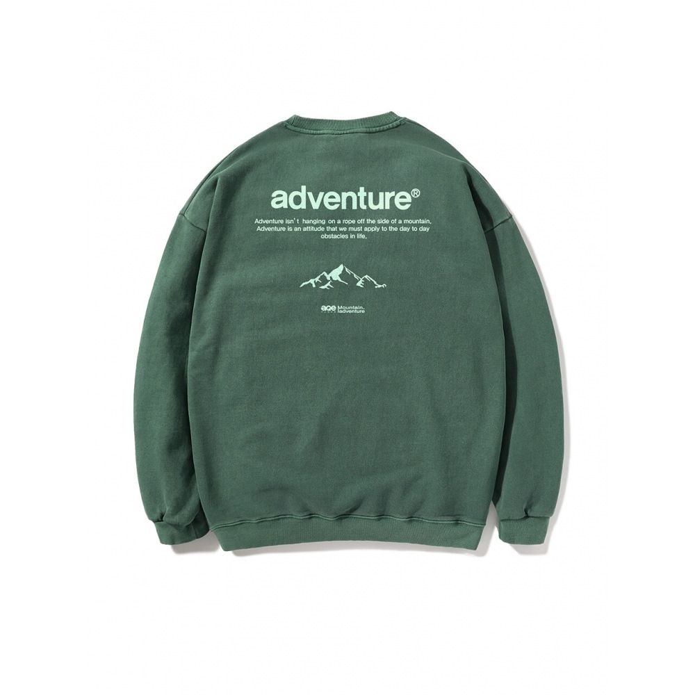 FLUKEフルークアドベンチャーフォントピグメントマンツーマンTシャツFMT754 4color W