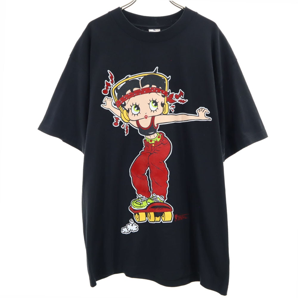 ALSTYLE APPAREL & ACTIVEWEAR 90s オールド ベティーブープ 半袖 Tシャツ L ブラック メンズ