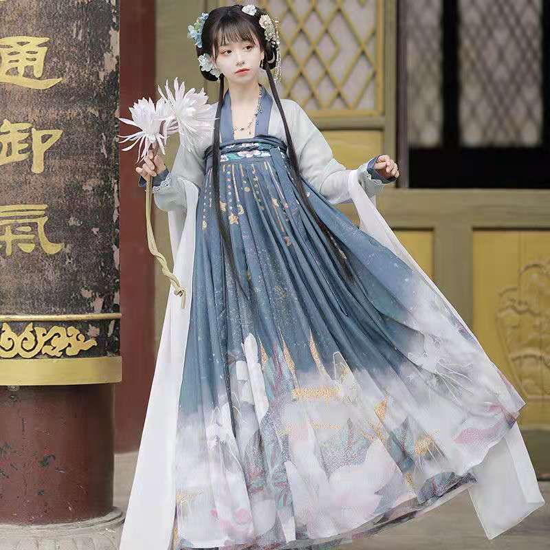 チャイナ服 漢服 漢服仙女 ワンピース 2色入 撮影 チャイナドレス 中国古代衣装 ステージ 中華服