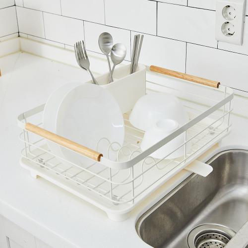 モダンハウス マイキッチン ウッドハンドル 食器乾燥台