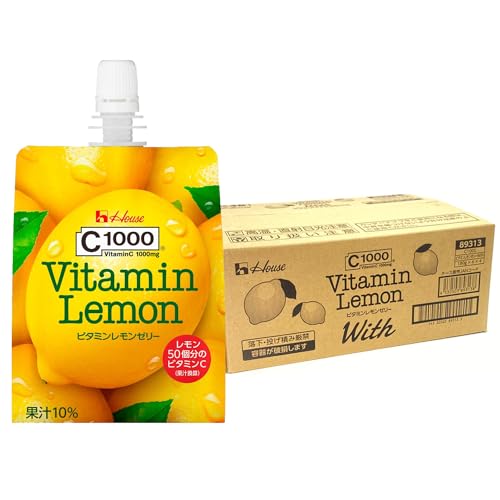 【Amazon.co.jp 限定】 With(ウィズ) ハウスウェルネスフーズ C1000 ビタミンレモンゼリー180g×24袋