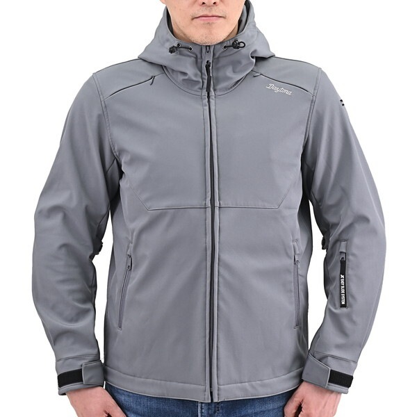 D48625 ジャケット 春秋冬 イージーソフト シェルパーカー DJ-017 シルバー XLサイズ