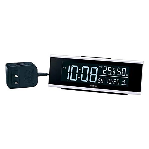 色：01:白 セイコークロック(Seiko Clock) 置き時計 目覚まし時計 電波 デジタル 交