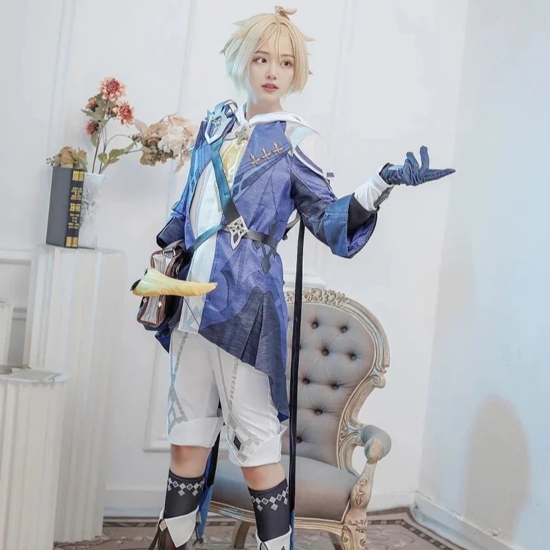 元神ミカcos服モンド城ゲリラチームマッピング員氷系少年ゲーム二次元服装和服コスチュームコスチューム