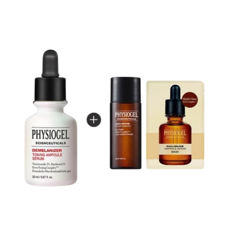 サイオンスカルズ ディメラナイザー トーニング アンプル セラム20ml + エッセンス20ml + マスクパック1枚