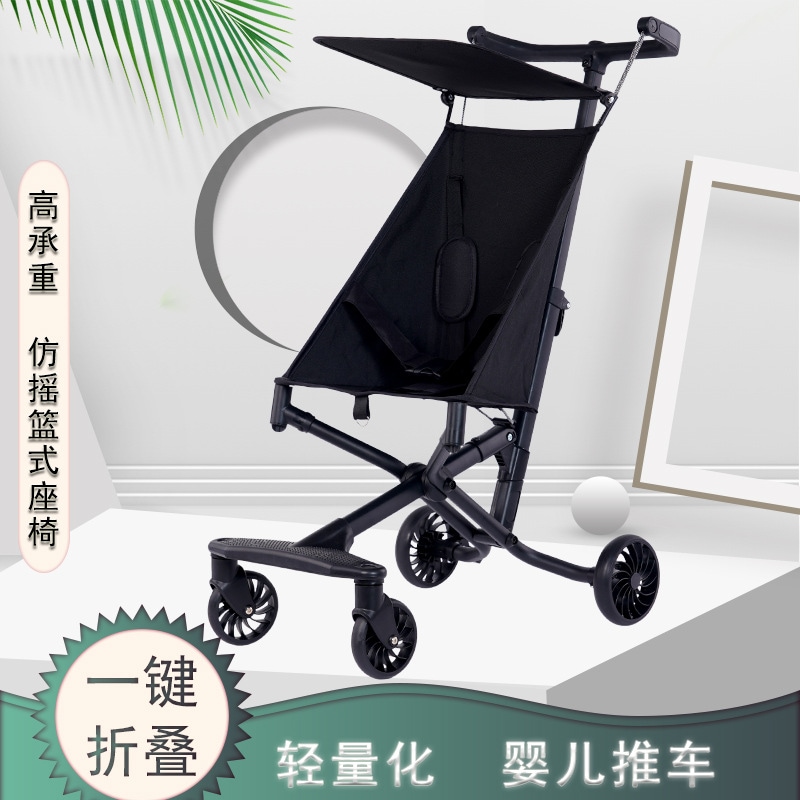アルミニウム合金/高炭素鋼ポータブルベビーカーポケットカート折りたたみ軽量傘カートベビーカーウォーキングベビー