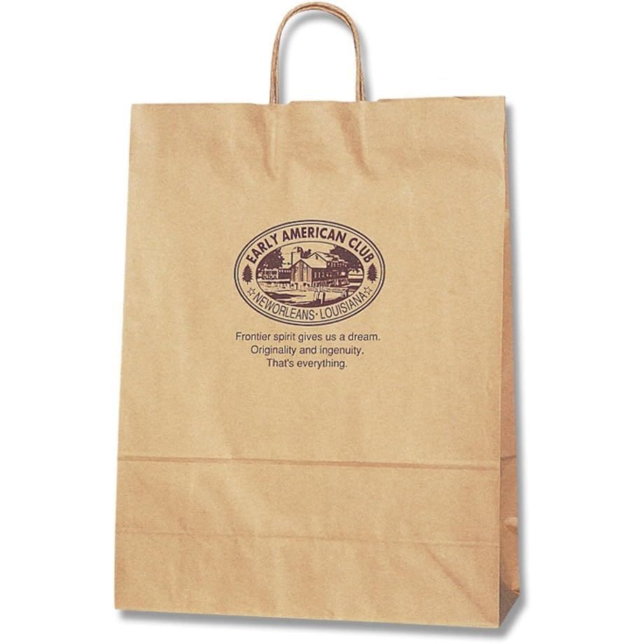 （まとめ買い）シモジマ HEIKO 手提げ紙袋 25チャームバッグ 25CB 2才 未晒アメリカンクラブ 50枚 幅320xマチ115x高410mm 003202400 [x3セット]