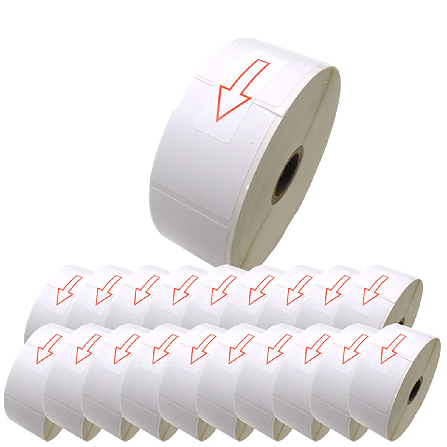 ブラザー用 RDロール プレカット紙ラベル (感熱紙) RD-U07J1 互換品 40mm×50mm 蛍光増白剤不使用 1341枚入り 20個セット