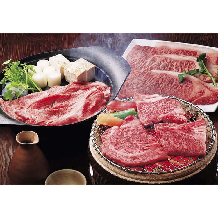滋賀 「徳志満」 近江牛すき焼しゃぶしゃぶ用 ステーキ (ロース肉500g ステーキ150g4枚) 離島は配送不可 2400005 お歳暮 お中元 お土産 ご進物 ギフト 贈り物に最適