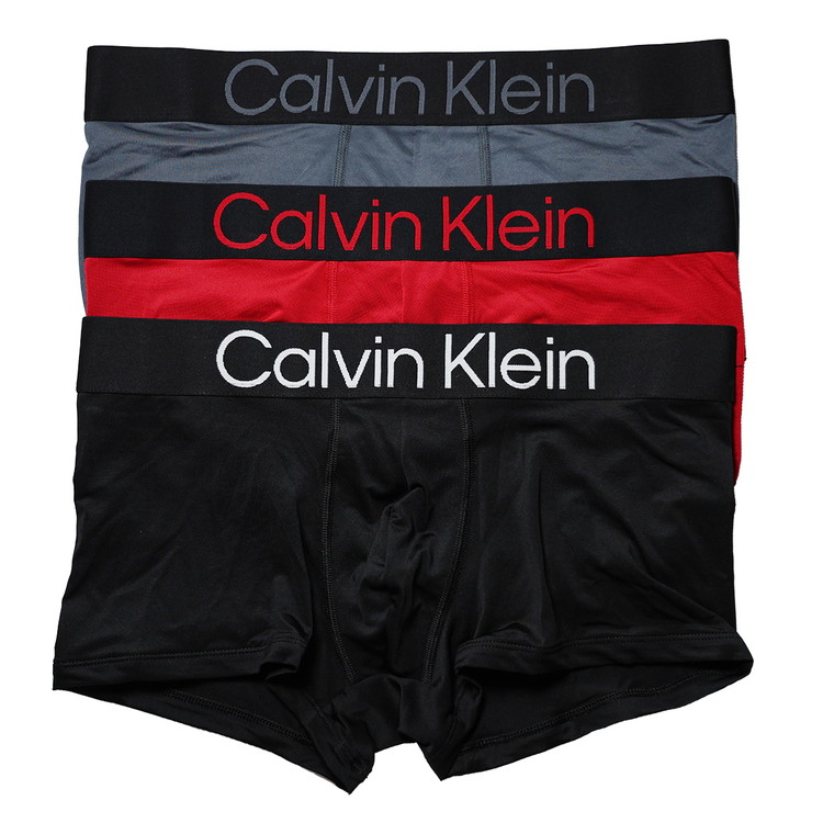 カルバンクライン：BOLD LOGO ローライズボクサーパンツ 3PK (タービュランス/スクーター/ブラック)[ボクサーパンツ/ 男性下着/ メンズインナー/人気ブランド/おすすめギフト/誕生日プレ