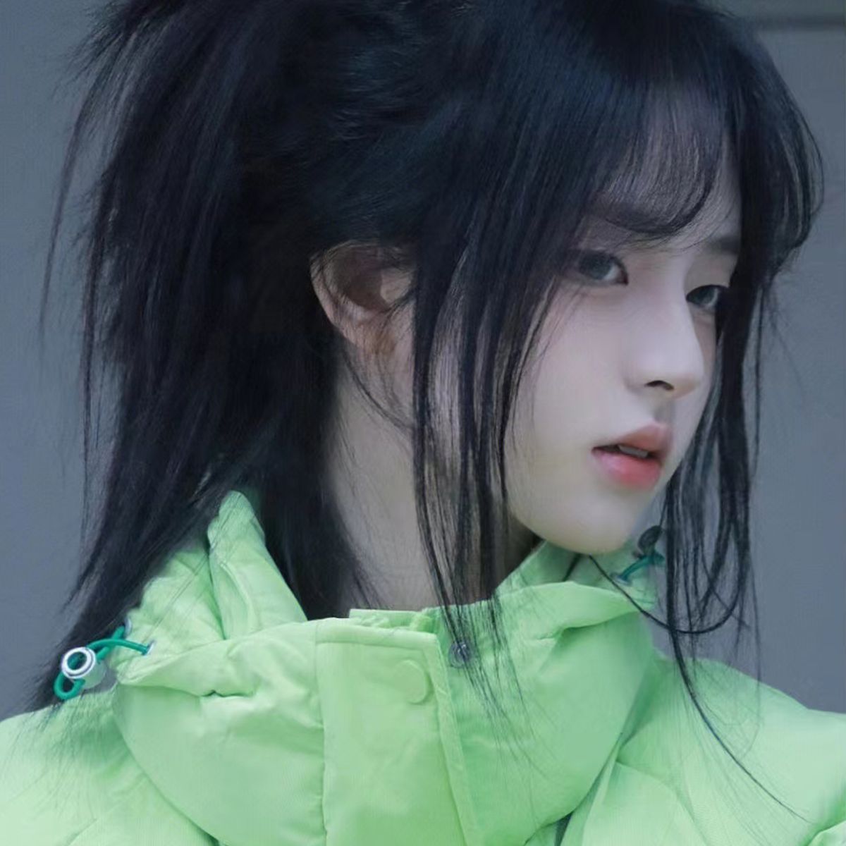 オオカミの尻尾 ショートヘア ミドル部ウィッグセット リアルなメンズ ボラヘッド 男児 サムライヘッド ナチュラル フルウィッグ