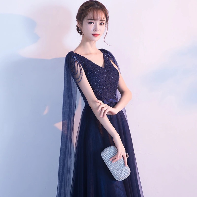 女性用ブラックエンゲージメントドレス2025年指揮者パフォーマンススーツ乾杯スーツブライダルバンケットコーラスホストドレス