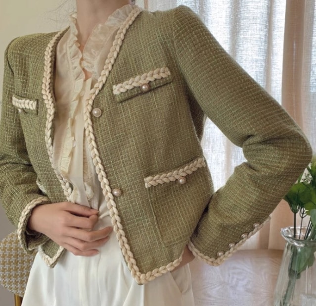 レディース トップス ジャケット 上着 羽織 長袖 タイト スリム 細身 刺繍 前開き 異国風 コンサバ 針編み かわいい 大人可愛い きれいめ 上品 おしゃれ ラブリー キュート 都会的