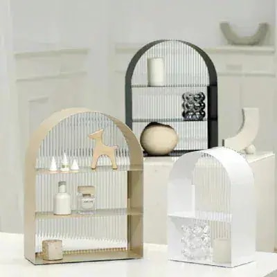 【7月の大上新】モダンアクリルアーチ棚 ＃韓国インテリア ＃シェルフ ＃3段 ＃収納棚モダンアクリルアーチ棚 ＃韓国インテリア ＃シェルフ ＃3段 ＃収納棚