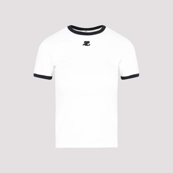 COURREGES Women Tops VESJTS017JS0070 0098 HERITAGE WHITE BLACK