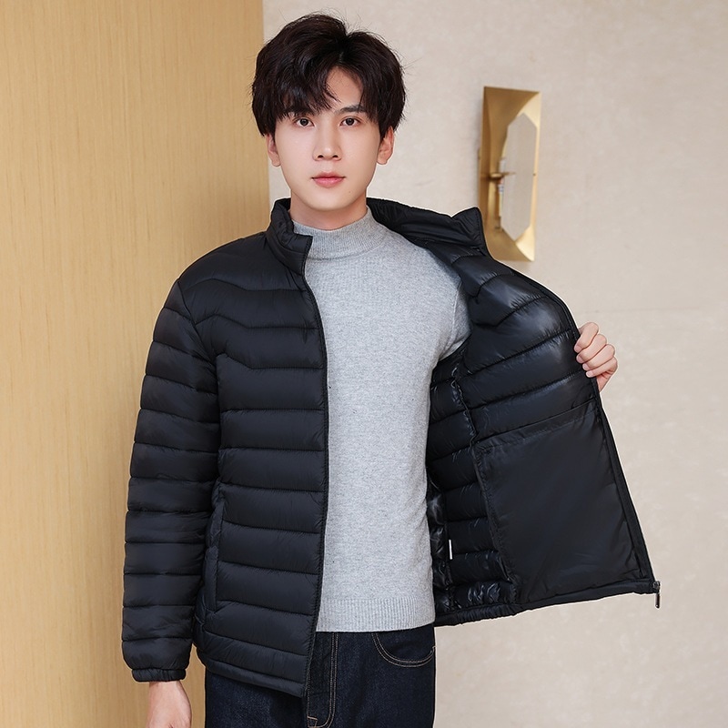 ダウンジャケットメンズ中綿ジャケットアウター中綿入りアウトドア秋冬軽量防寒防風厚暖かい登山通勤通学お釣り登山 6,364円