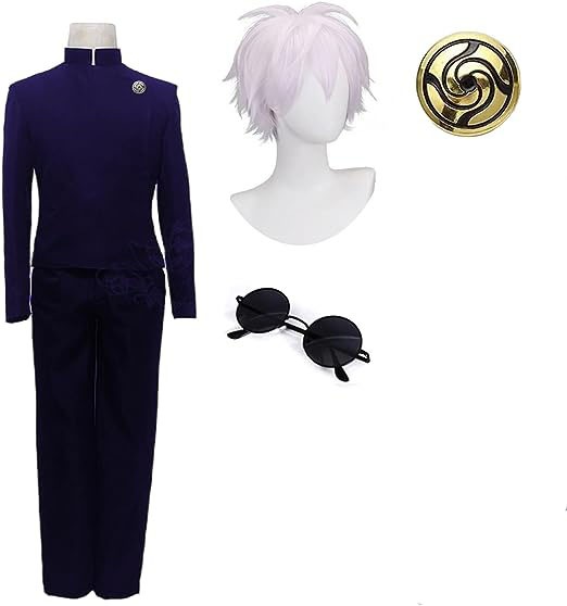コスプレ衣装 呪術廻戦 第2期 全員制服 ウィッグ付き アクセサリー付き 高専 五条悟 全セット コスチューム 変身 仮装 ステージ服