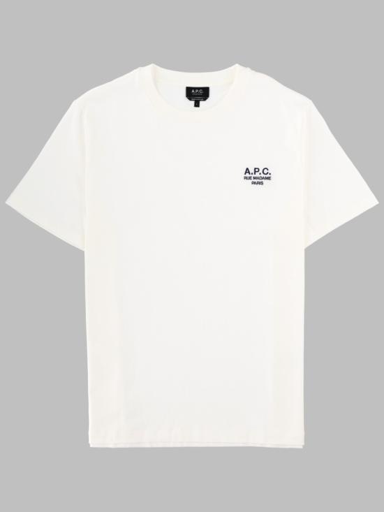 A.P.C. Men T-Shirts COHBU M26388 TAE WHITE