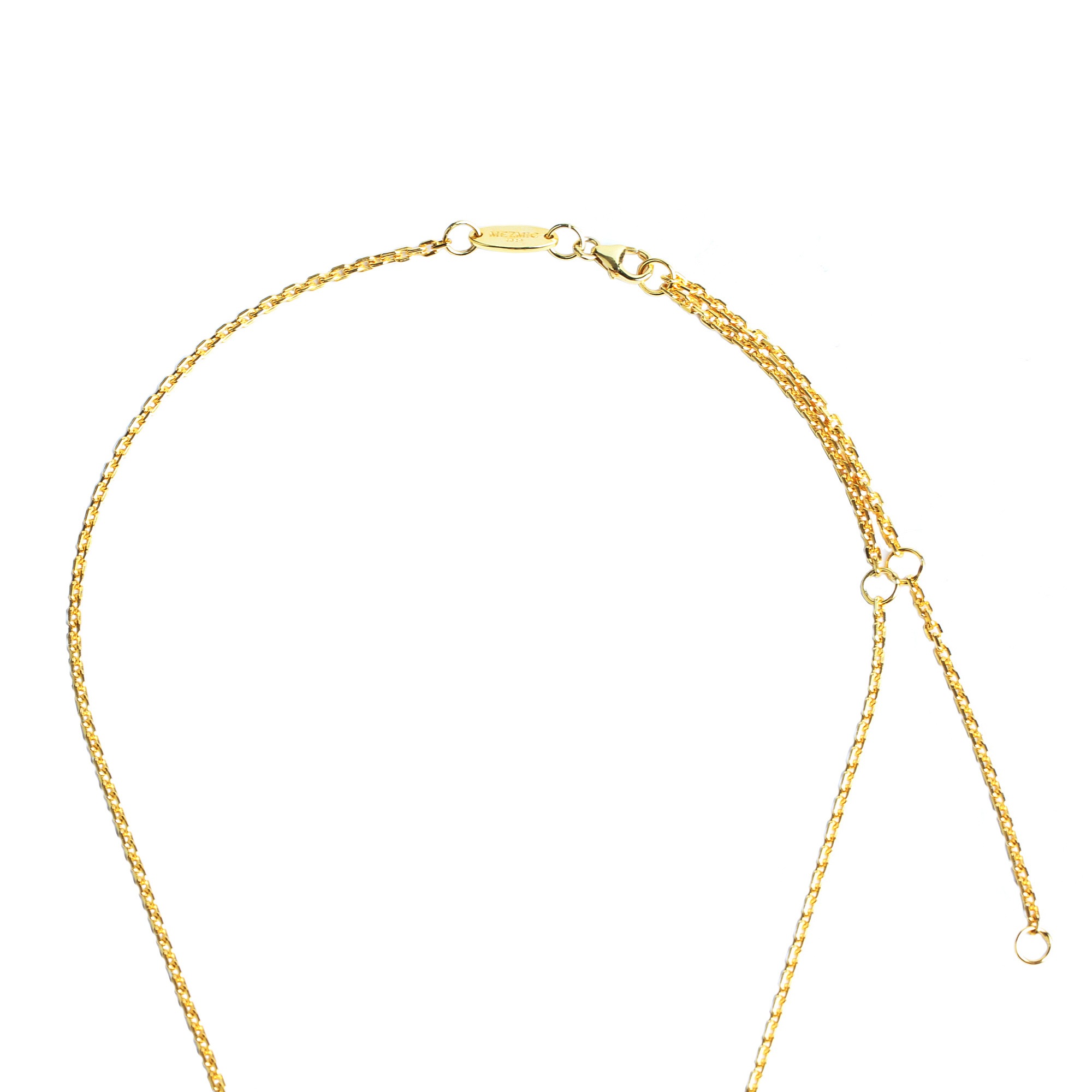 ケーブルエンジェルマルチチェーン_18kゴールドメッキ56cm