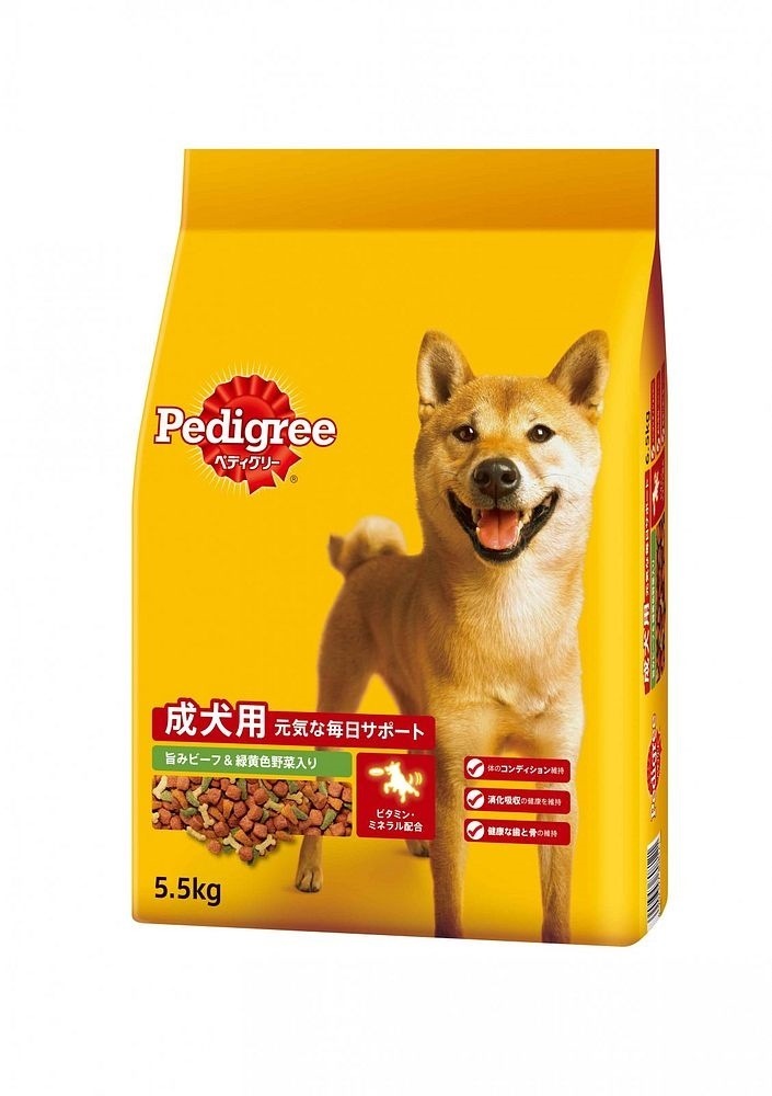 （まとめ買い）PDN3 成犬用 旨みビーフ&緑黄色野菜入り 5.5kg/ドライ ドッグフード [x3]