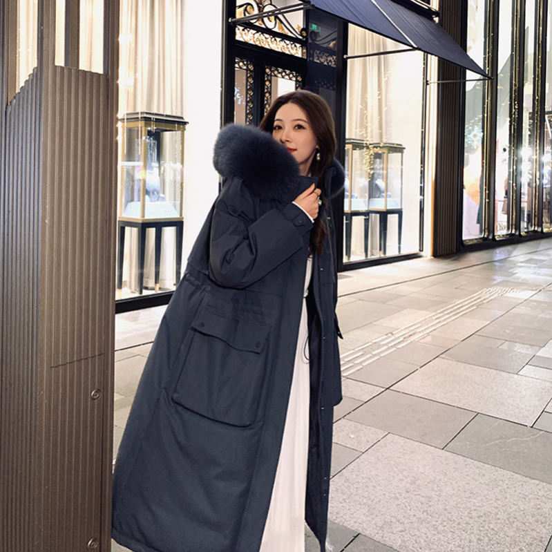 ダウンコート コート レディース 冬 ダウンジャケット ロングコート 大きめポケット ファー付き ポケット付き ファー 取り外し可能 アウター ジャンパー 前開き ドロスト 厚手 暖かい 防寒 撥水
