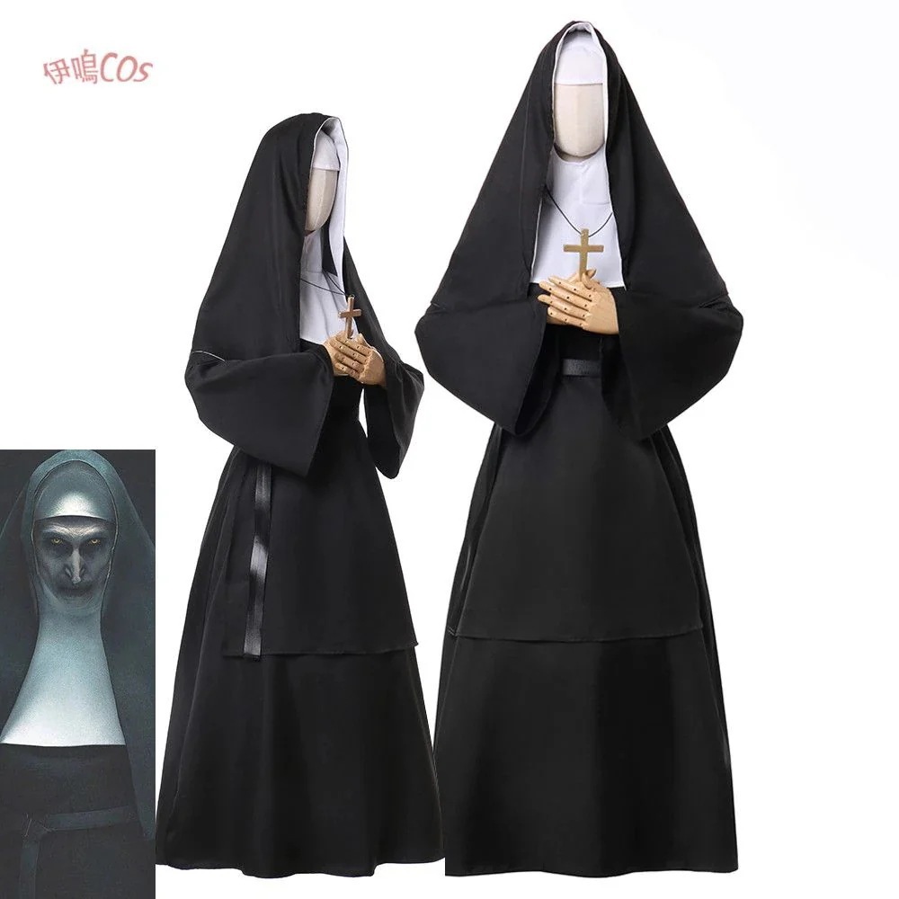 【2024新作 急速出荷】鬼修道女cos服装驚き封フィービーcosハロウィーン修道女服 万聖節 cos服