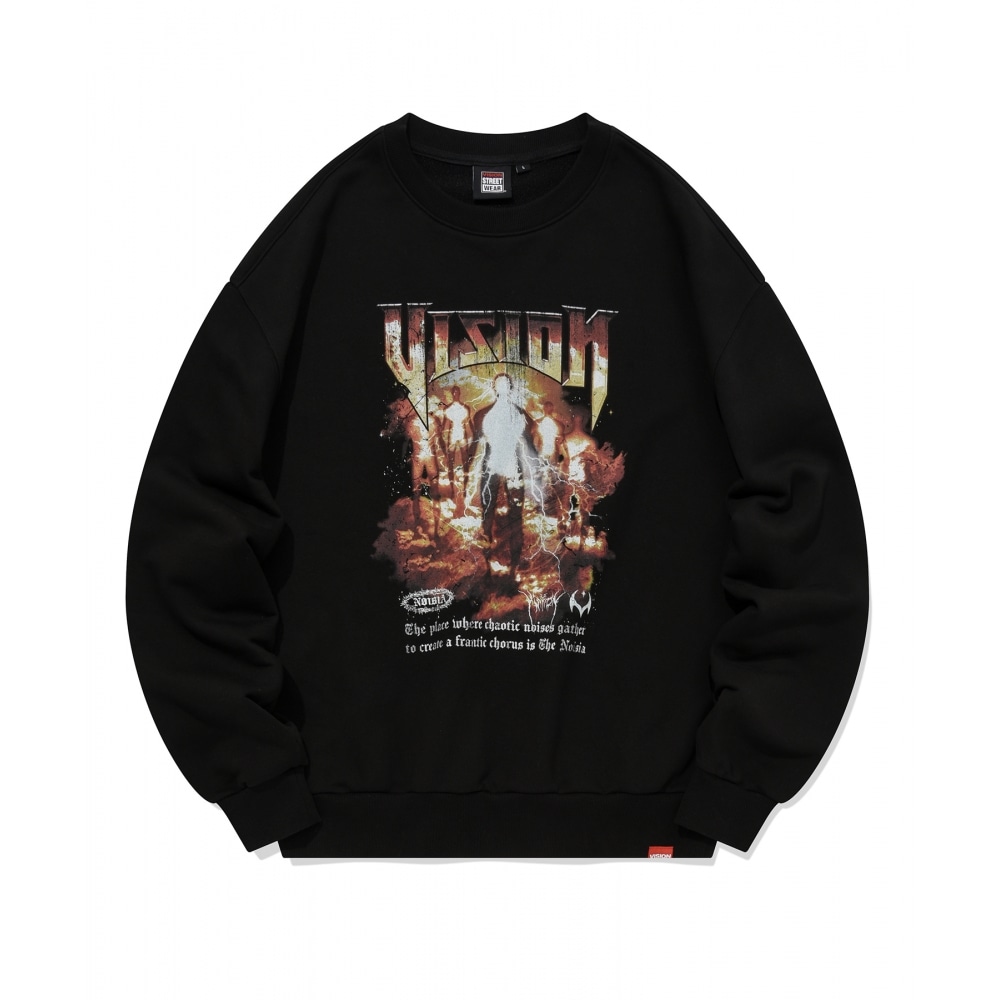 VISION ストリートウェア VSW ゴッドクルーネックブラック