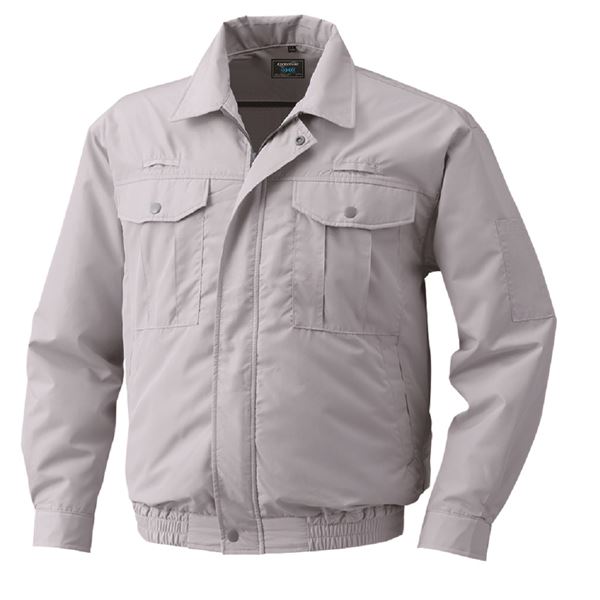 KU9054F 空調服 ポリエステル製 フルハーネス対応 シルバー 5L